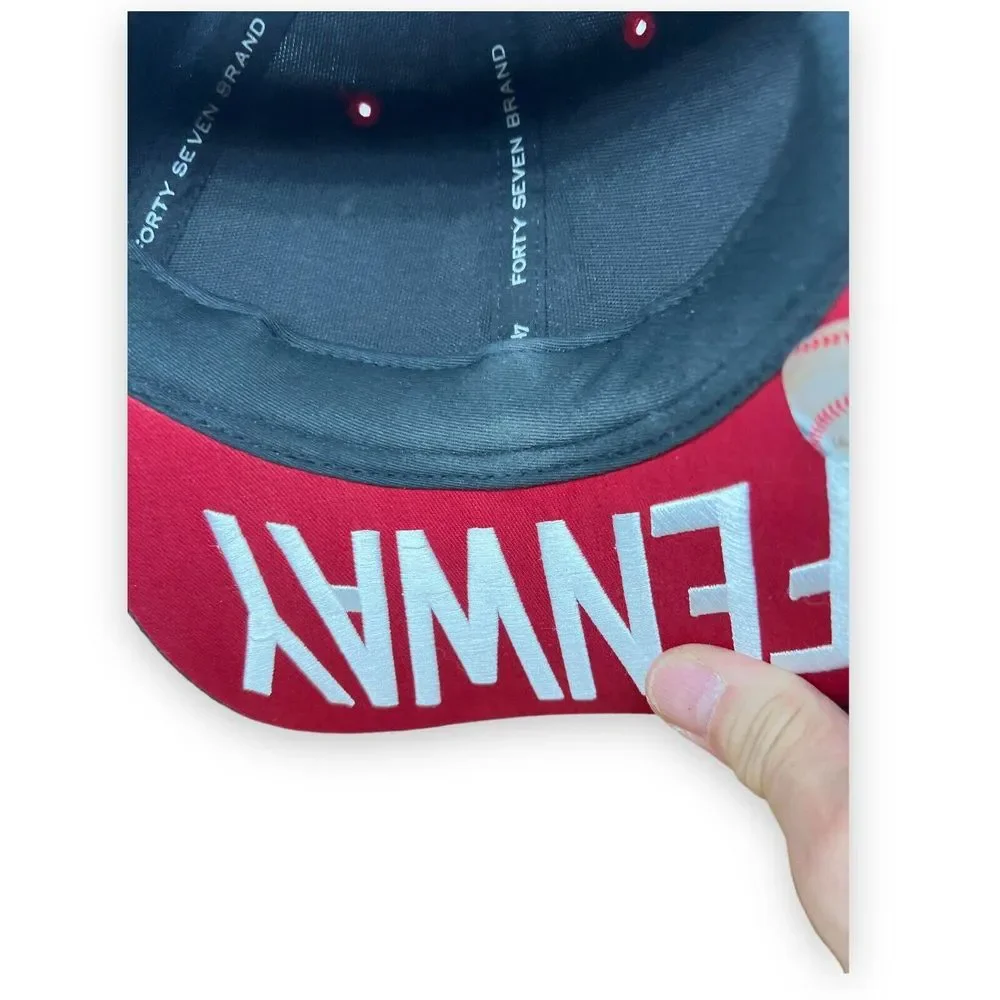 Boston Red Sox Hat OSFA Blue Snapback FENWAY Spellout 47 Fenway Park‎ Collection